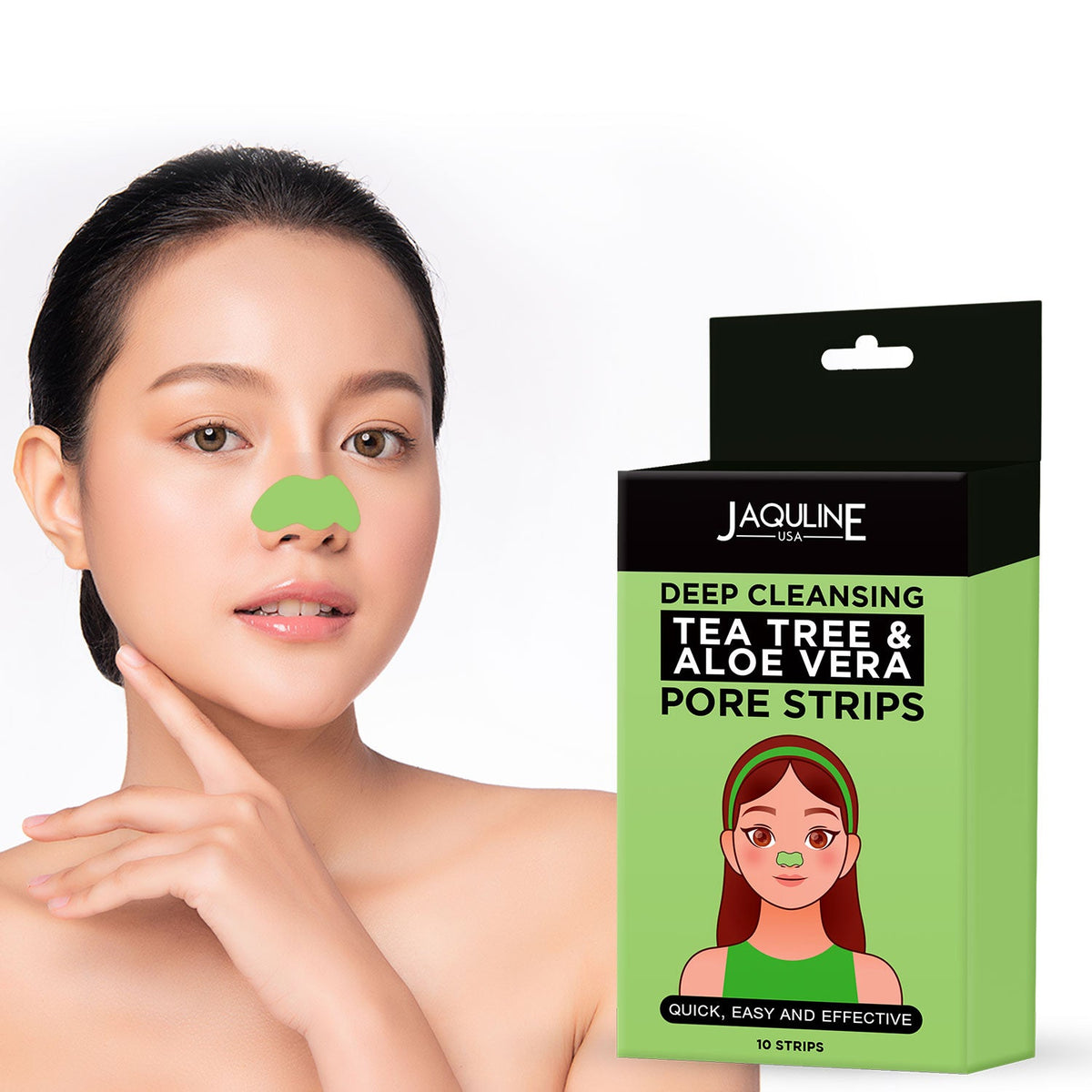 Jaquline USA Teatree & Aloe Vera Nose Pore Strips