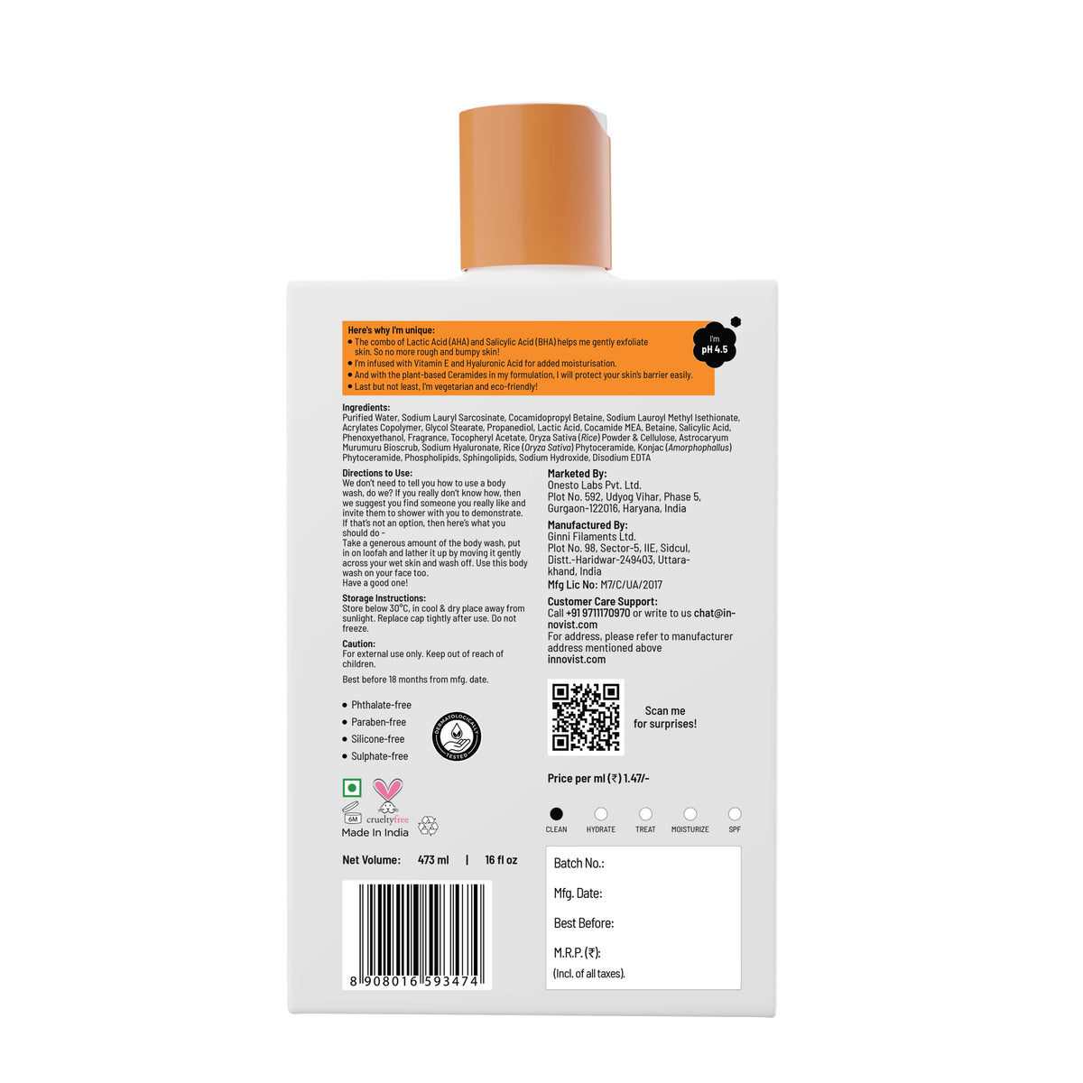 ChemistAtPlay Exfoliating B/W 473ml