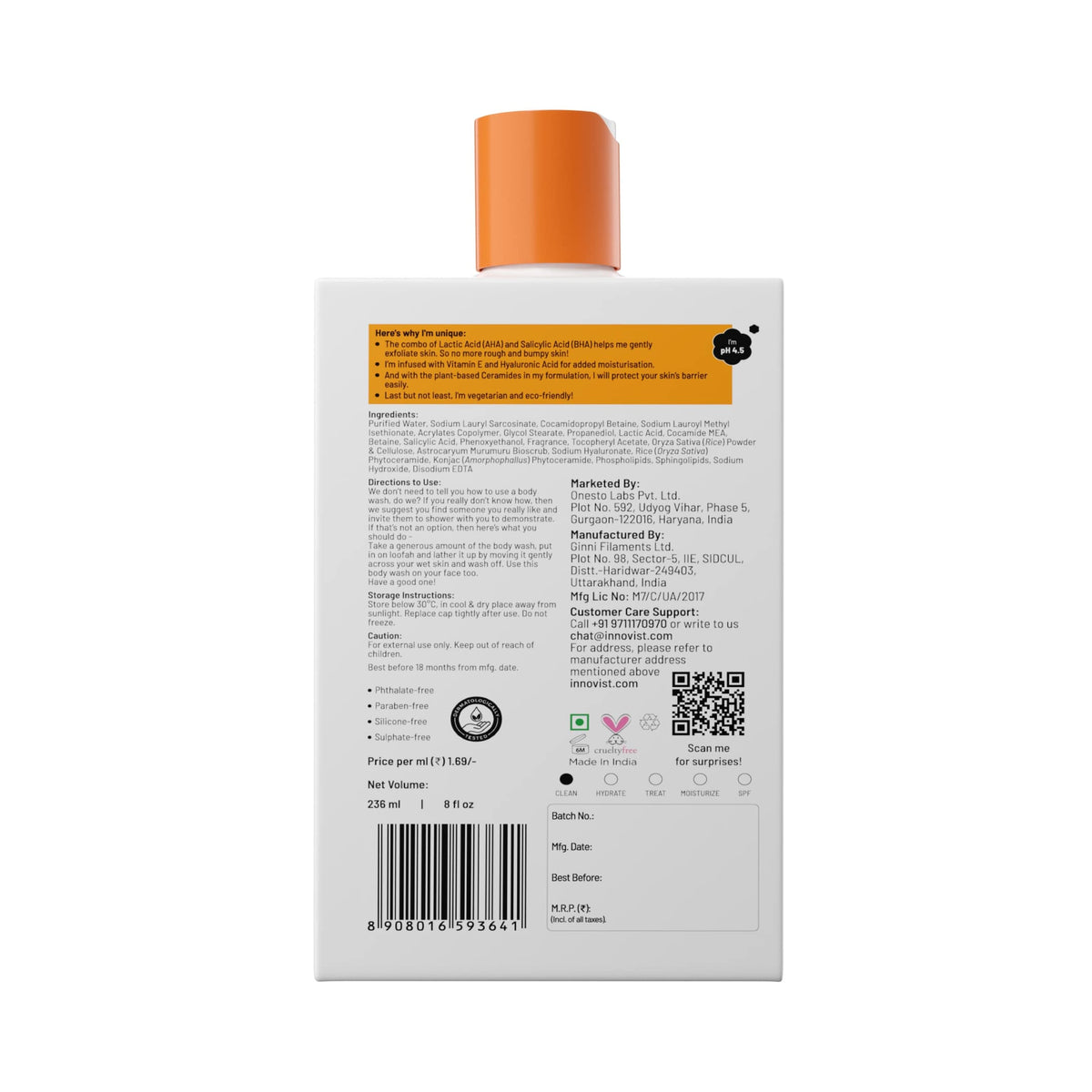 ChemistAtPlay Exfoliating B/W 236ml