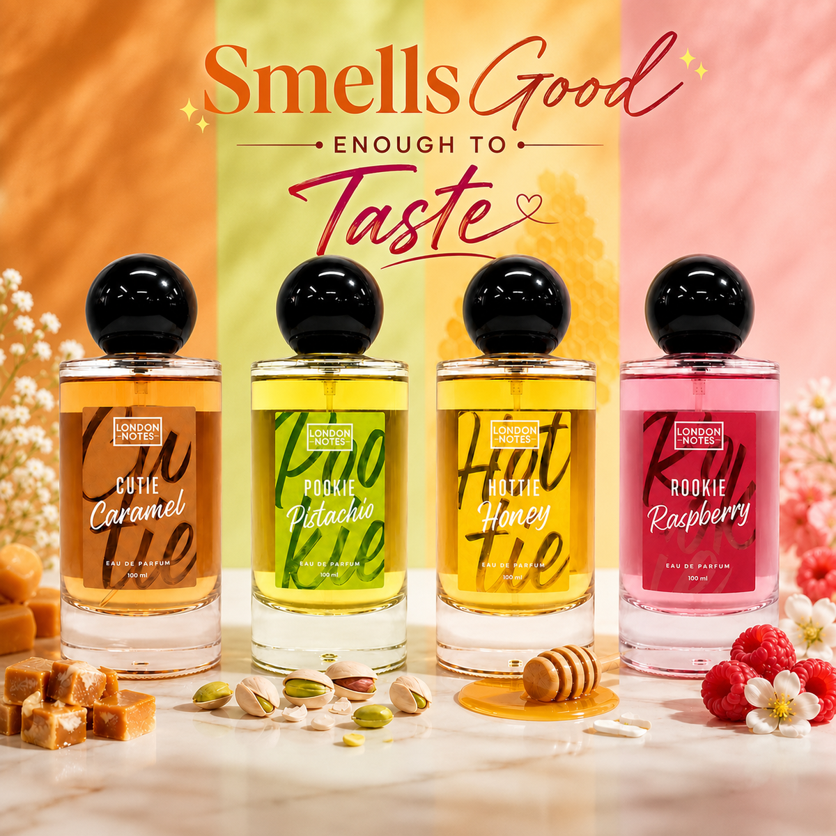 London Notes | Hottie Honey Perfume for Women Long Lasting | Apple, Frangipani & Woody