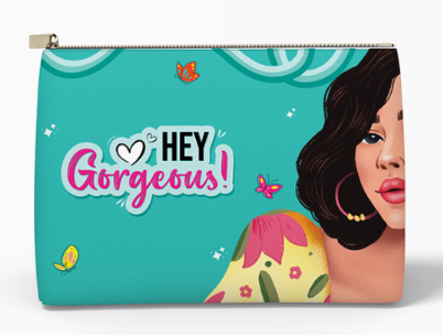 Hey Gorgeous Green Pouch