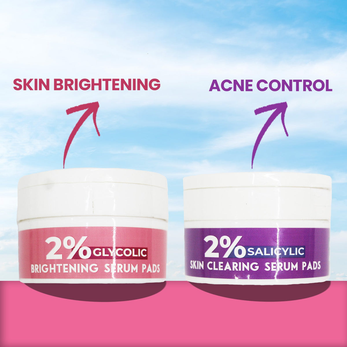 Jaquline USA 2% Salicylic Skin Clearing Serum Pads for Dark Spots & Pigmentation