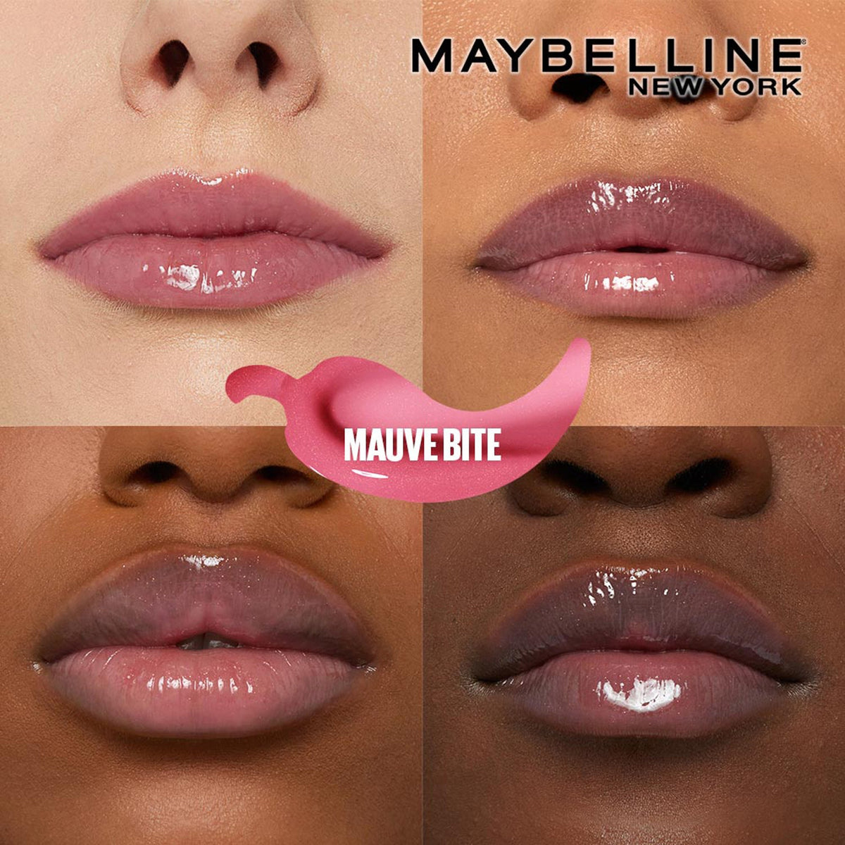 Maybelline New York Lifter Plump - Plumping Lip Gloss, Mauve Bite, 5ml