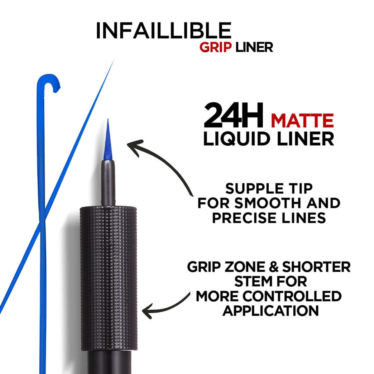 L'Oreal Paris INFAILLIBLE GRIP 24H MATTE LIQUID LINER - 02 BLUE