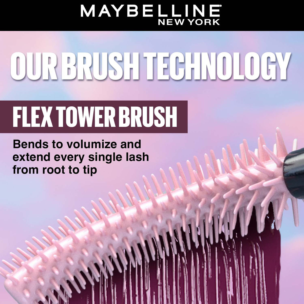 Maybelline New York Sky High Easy Wash Mascara, Burgundy Haze, 7.2ml
