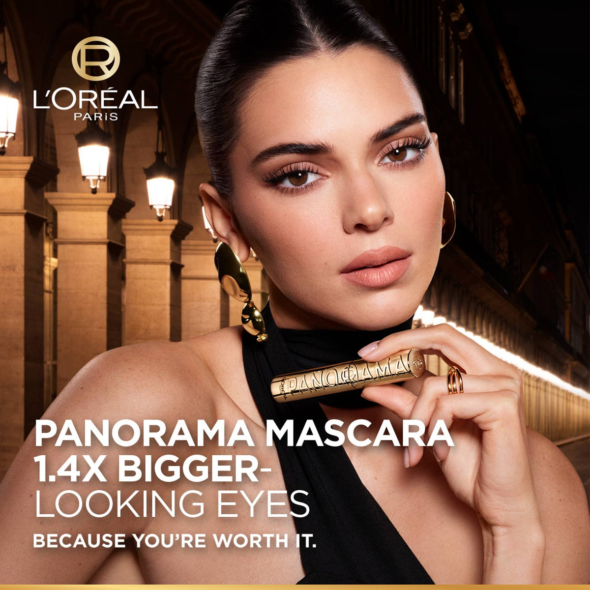 L'Oreal Paris Voluminous Panorama Waterproof Mascara Volumizing, Clump Free, Smudge free, 9.4 ml