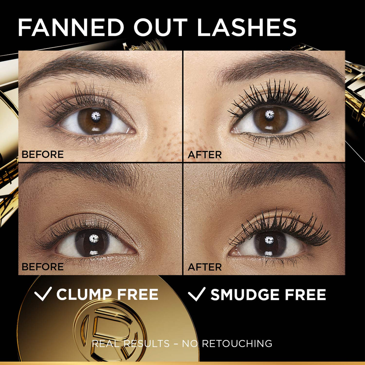 L'Oreal Paris Voluminous Panorama Waterproof Mascara Volumizing, Clump Free, Smudge free, 9.4 ml