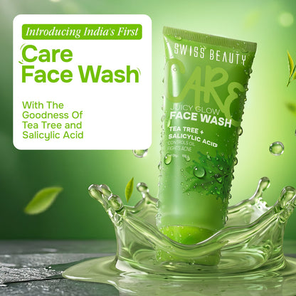 Care Juicy Glow Face Wash  Tea Tree + Salicylic Acid