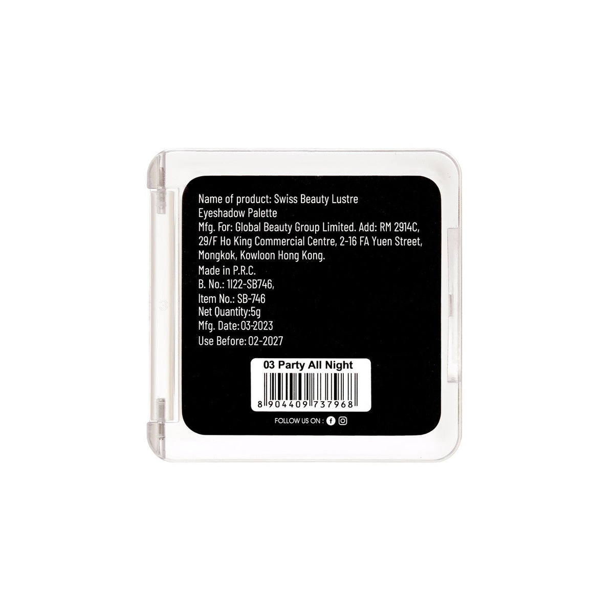 Lustre Eyeshadow Palette