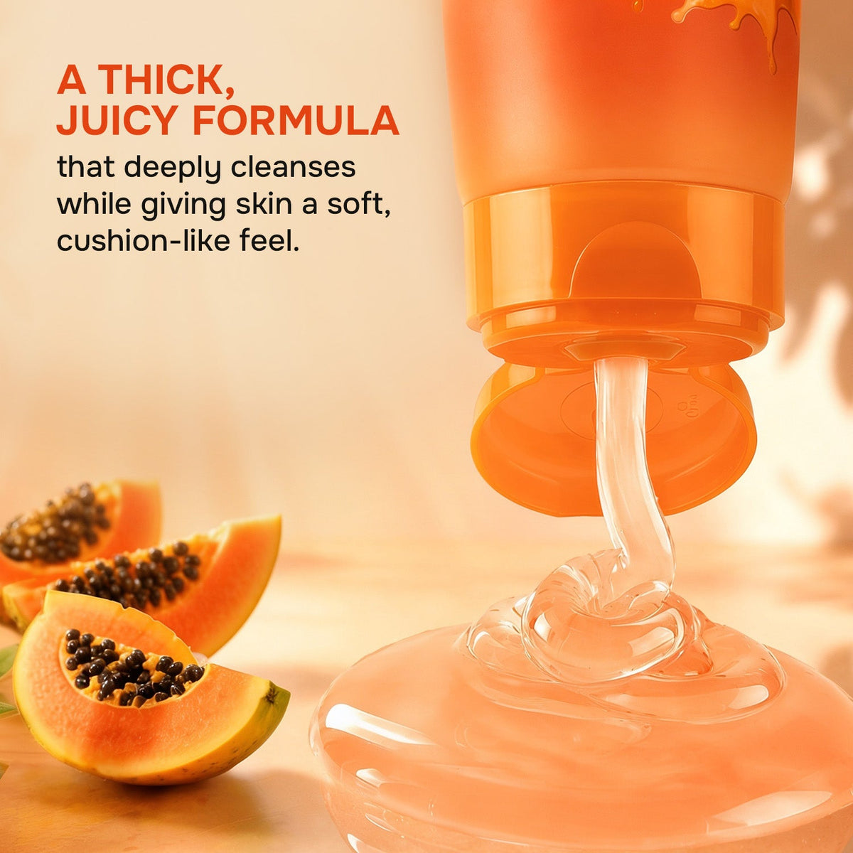 Care Juicy Glow Face Wash  Papaya + Alpha Arbutin