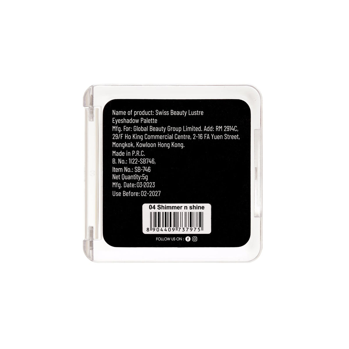 Lustre Eyeshadow Palette