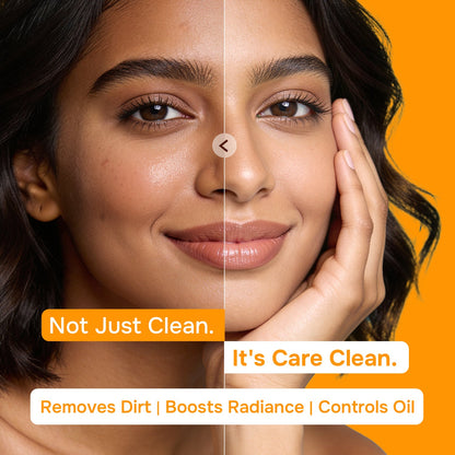 Care Juicy Glow Face Wash  Orange Peel + Niacinamide