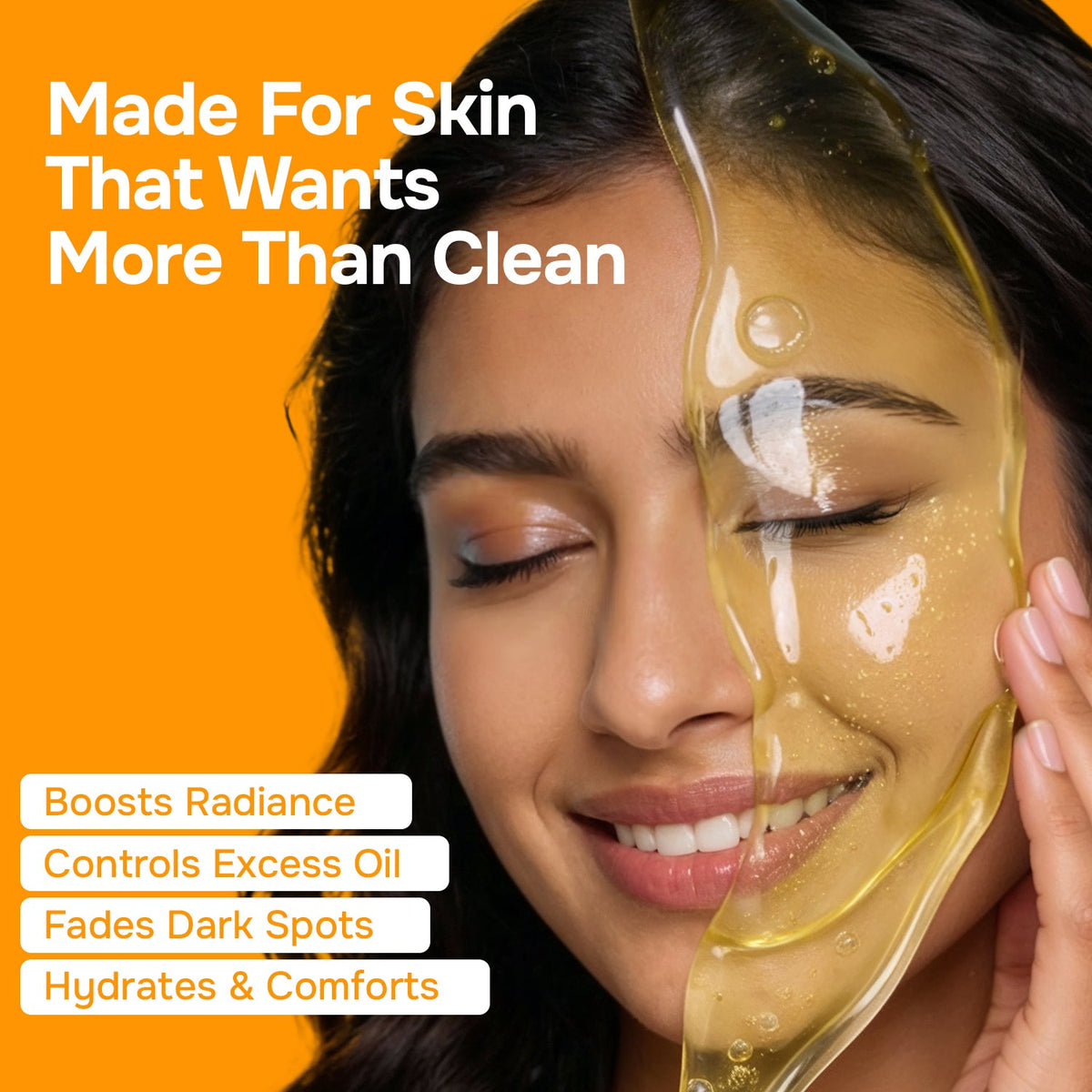 Care Juicy Glow Face Wash  Orange Peel + Niacinamide