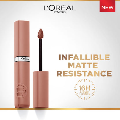 L'Oreal Paris Infallible Matte Resistance Liquid Lipstick, Breakfast in Bed 105, 5 ml