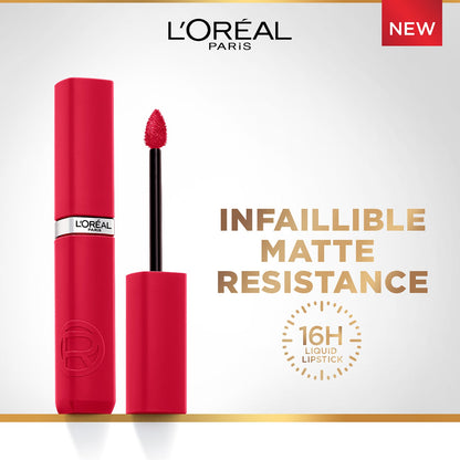 L'Oreal Paris Infallible Matte Resistance Liquid Lipstick, French Kiss 245, 5 ml