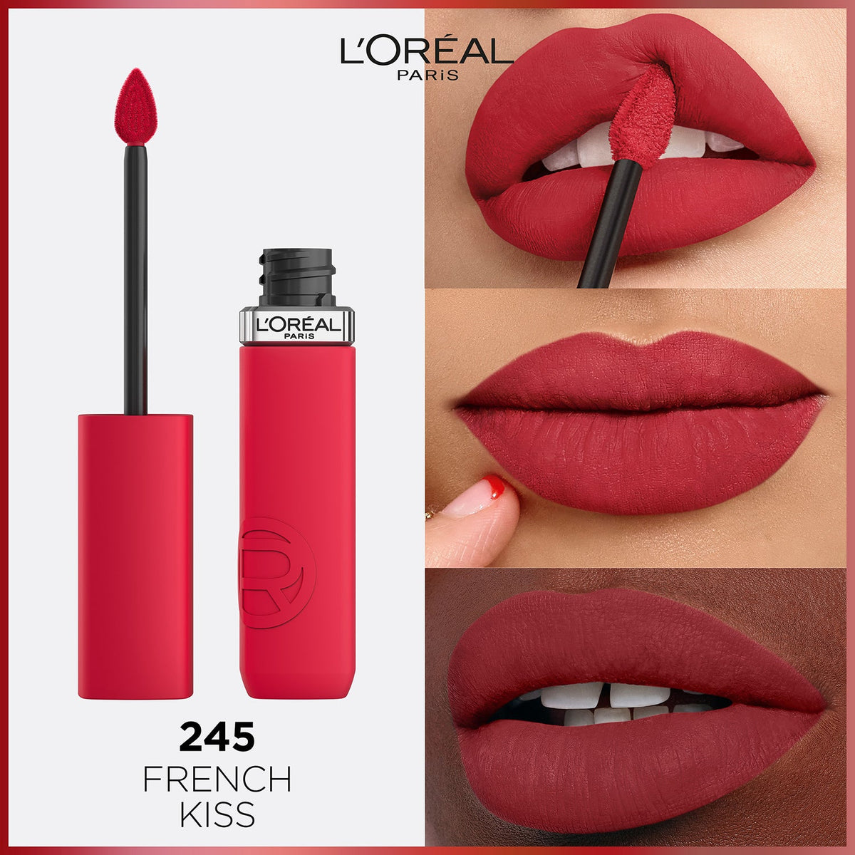 L'Oreal Paris Infallible Matte Resistance Liquid Lipstick, French Kiss 245, 5 ml