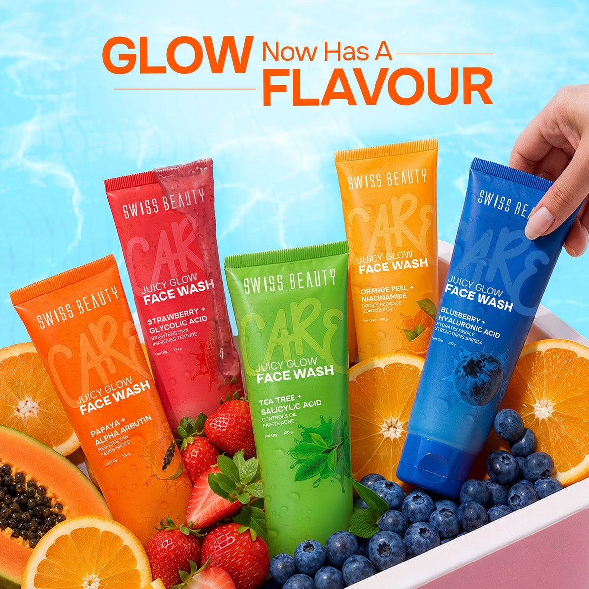 Care Juicy Glow Face Wash  Papaya + Alpha Arbutin