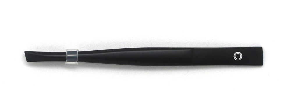 Basicare Stainless Steel Matt Black Precision Ground Slant Tip Tweezer For Women And Men.Tweezer For Ingrown Hair, Plucking D