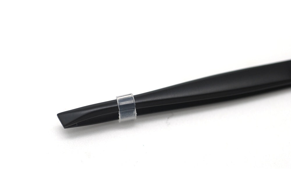 Basicare Stainless Steel Matt Black Precision Ground Slant Tip Tweezer For Women And Men.Tweezer For Ingrown Hair, Plucking D