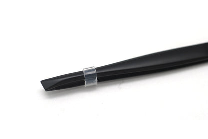 Basicare Stainless Steel Matt Black Precision Ground Slant Tip Tweezer For Women And Men.Tweezer For Ingrown Hair, Plucking D