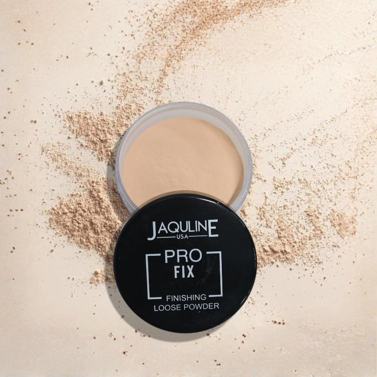 JAQULINE USA Pro Fix Finishing Loose Powder | Oil Control Matte Finish | Blurs Pores & Sets Makeup | Lightweight, Long Lastin