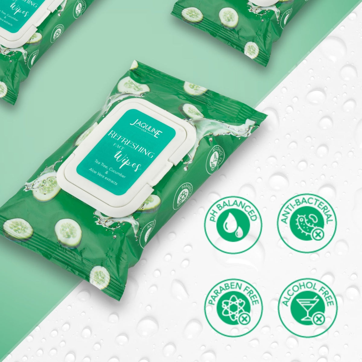 Jaquline USA Refreshing Wipes- 30
