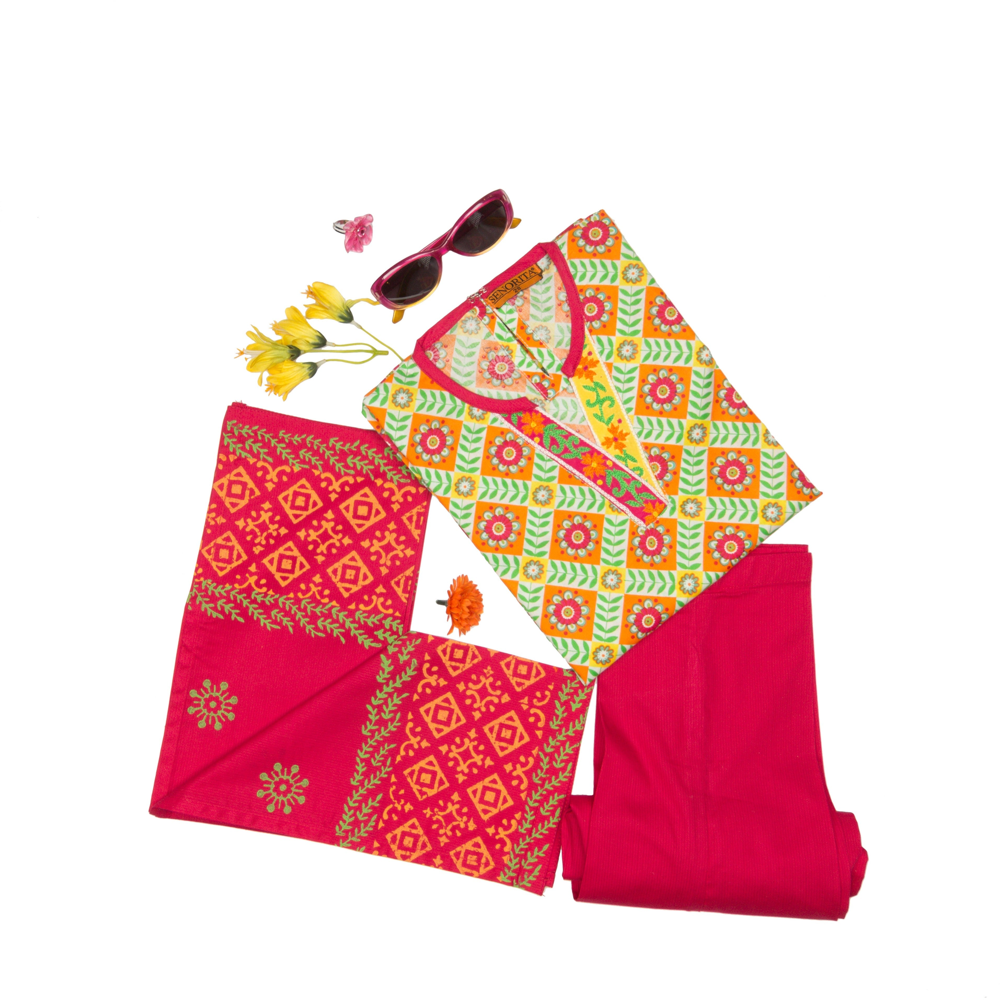 Komal's KAD-00017 Girl's 3PC