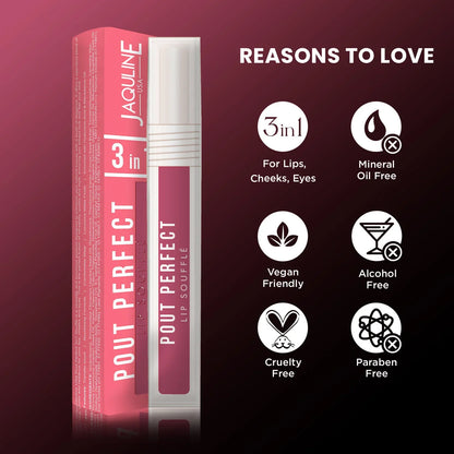 Jaquline USA Pout Perfect Lip Souffle Frosted Petal 02