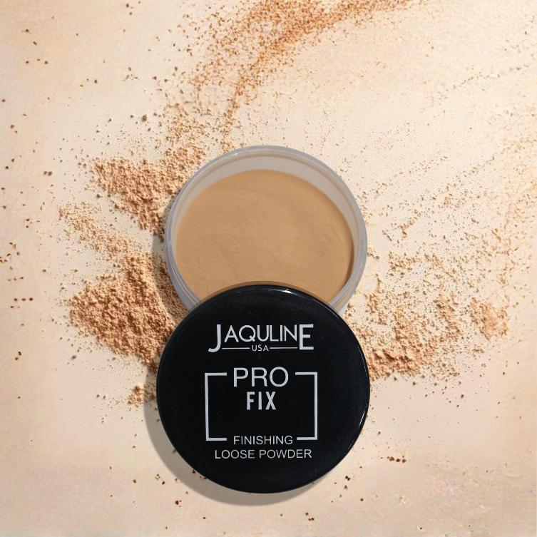 JAQULINE USA Pro Fix Finishing Loose Powder | Oil Control Matte Finish | Blurs Pores & Sets Makeup | Lightweight, Long Lastin