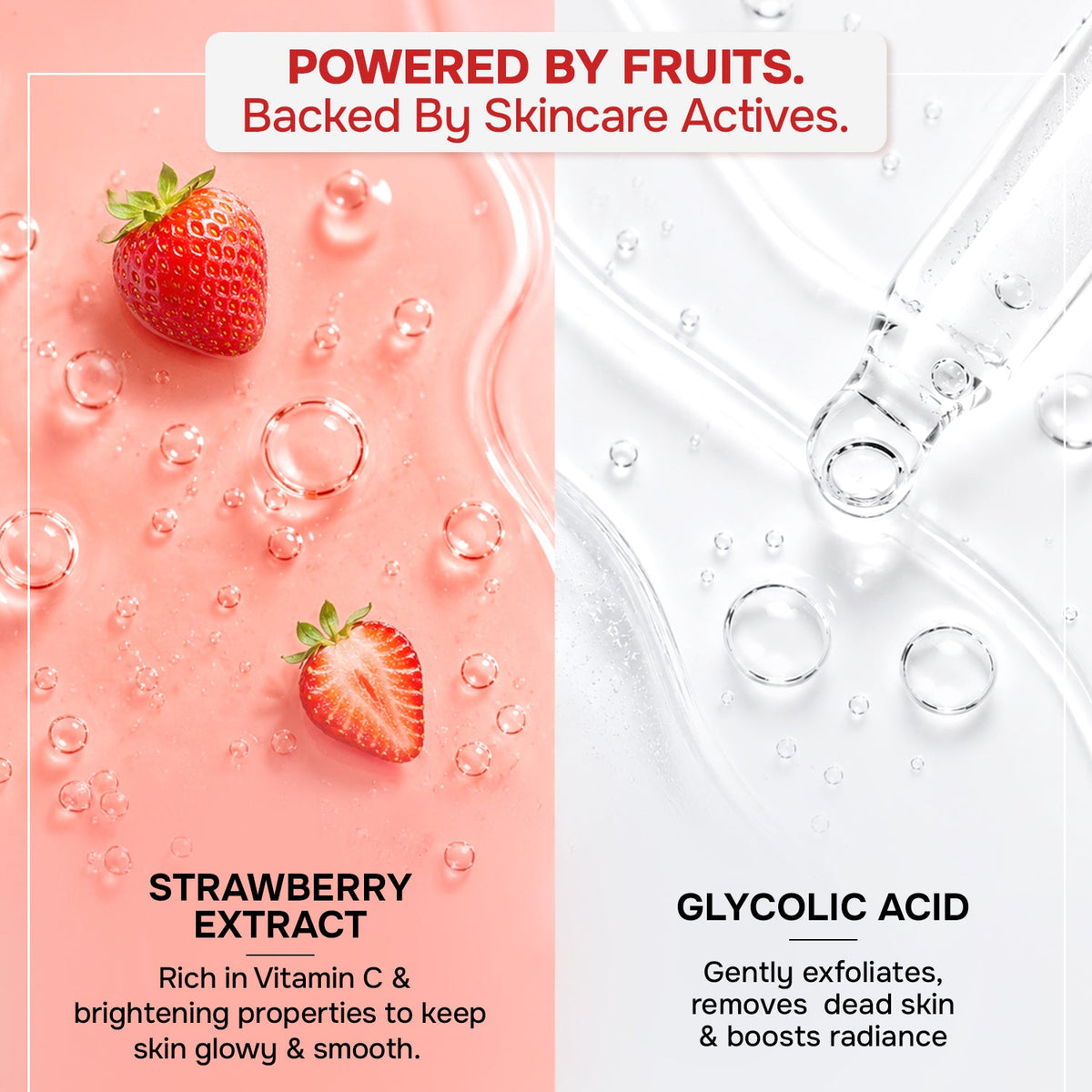 Care Juicy Glow Face Wash  Strawberry + Glycolic Acid