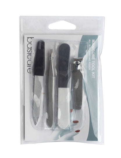 Basicare Manicure Set 4Pcs With Pouch