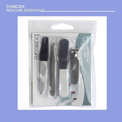 Basicare Manicure Set 4Pcs With Pouch