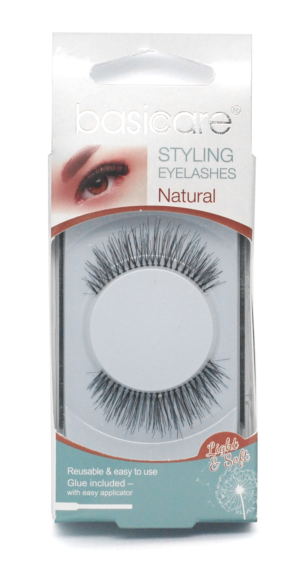 Stying Eyelashes With Latex Glue, Nature Hair