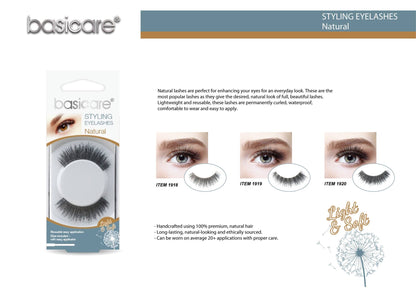 Stying Eyelashes With Latex Glue,Nature Hair