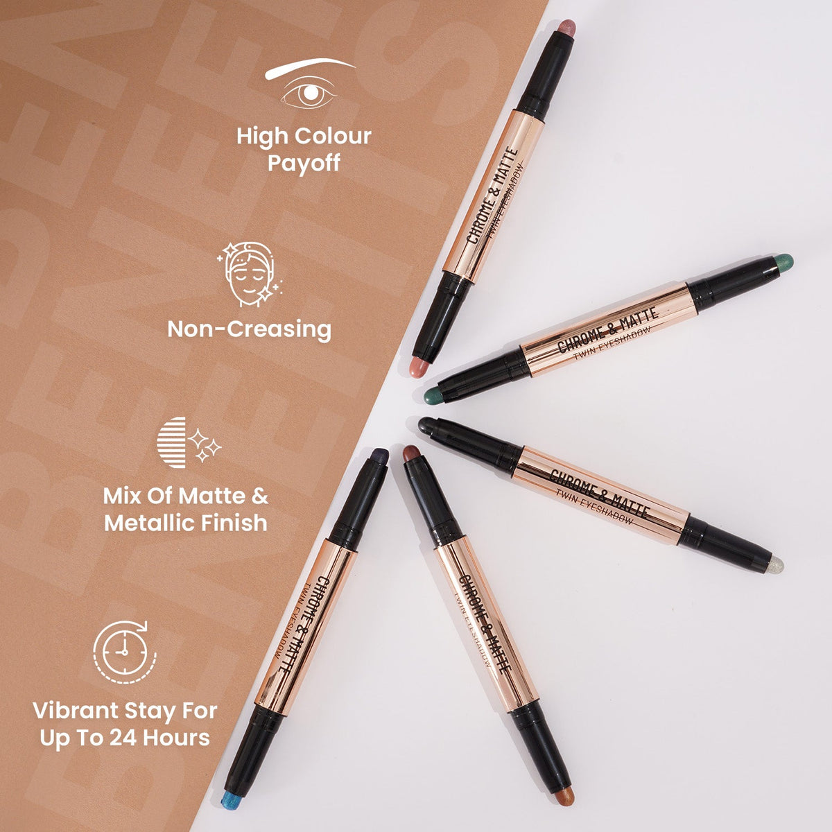 Chrome & Matte Twin Eyeshadow