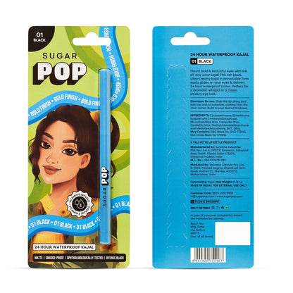 24 Hour Waterproof Kajal - 01 Black