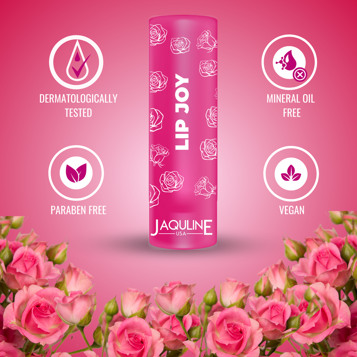 Jaquline USA LipJoy LipBalm 4.5g RoseLove