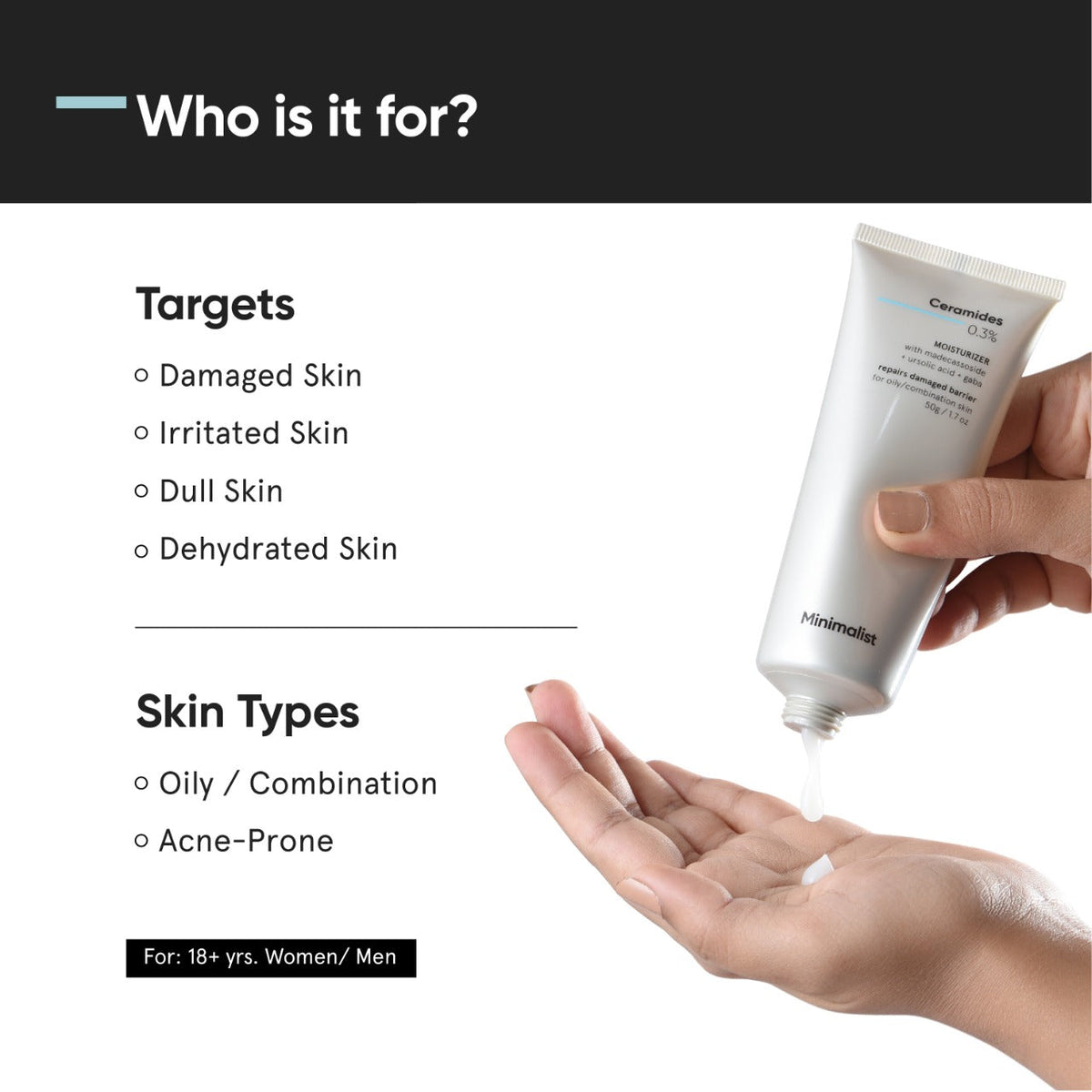 Minimalist Ceramides 0.3% Moisturizer with Madecassoside