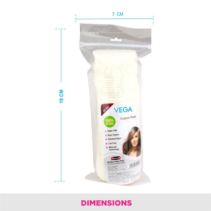 Vega Organic Cotton Balls (50 Pieces) for Makeup Remover & Face Cleansing, (CP-01)