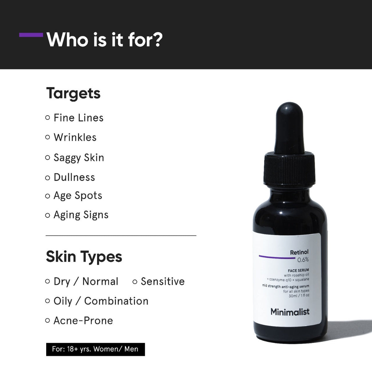 Minimalist Retinol 0.6% Face Serum