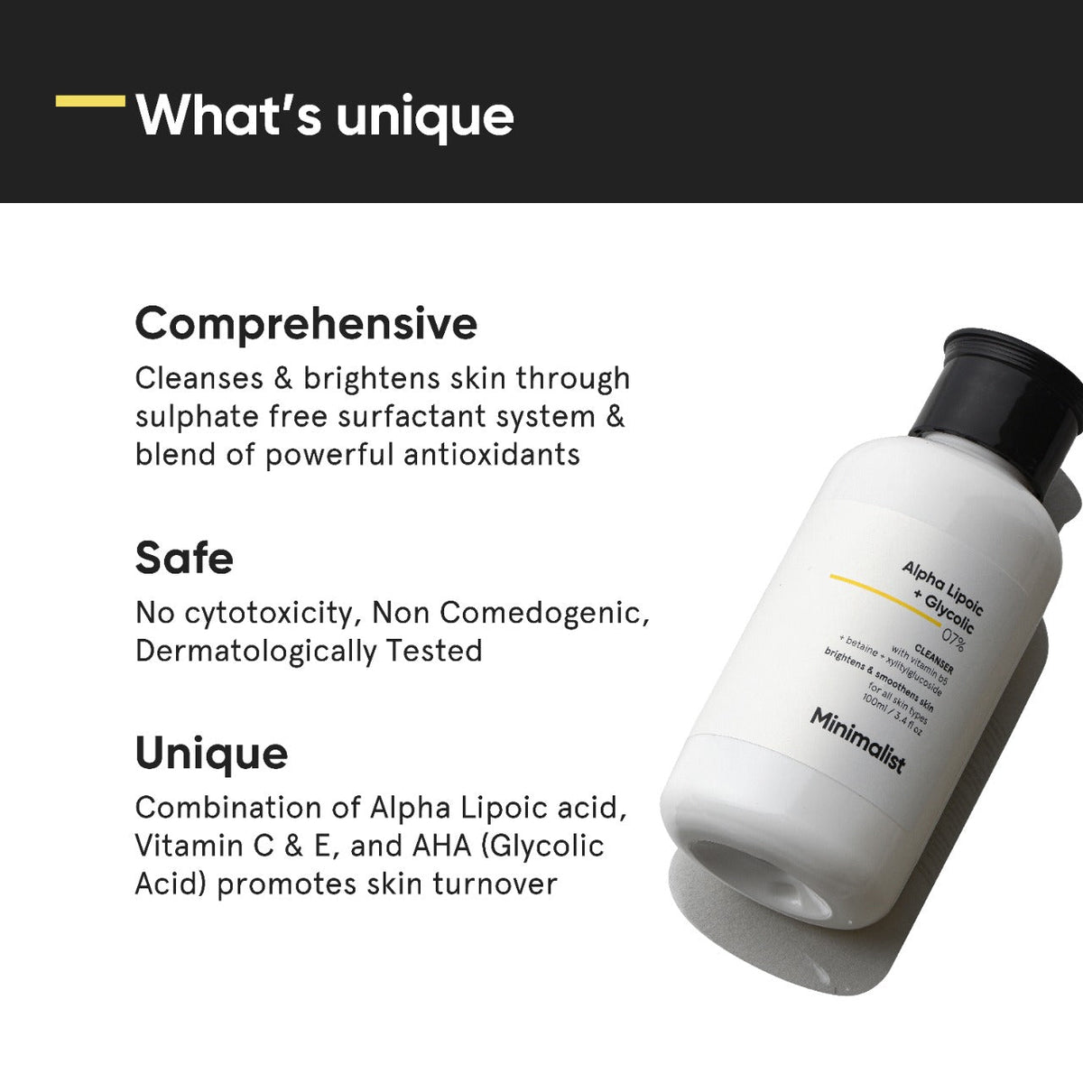 Minimalist Alpha Lipoic + Glycolic 07% Cleanser