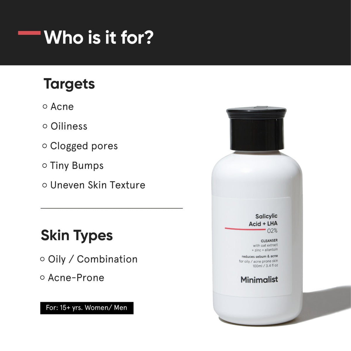 Minimalist Salicylic Acid + LHA 02% Cleanser