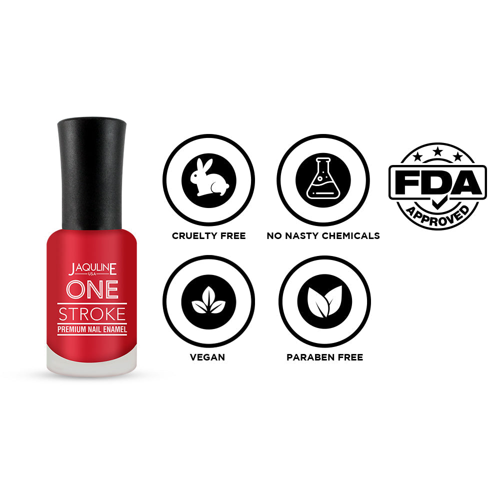 Jaquline USA One Stroke Premium Nail Enamel Rose Garden # J06 8ML