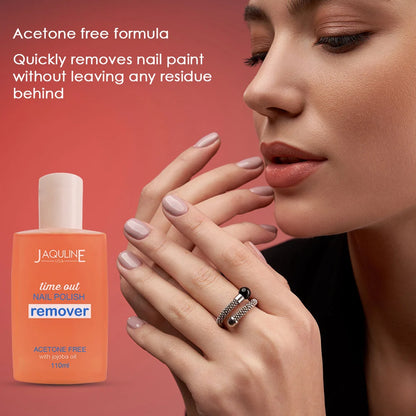 Jaquline USA Nail Polish(Sinless+Angelic) & Nail Polish remover Combo