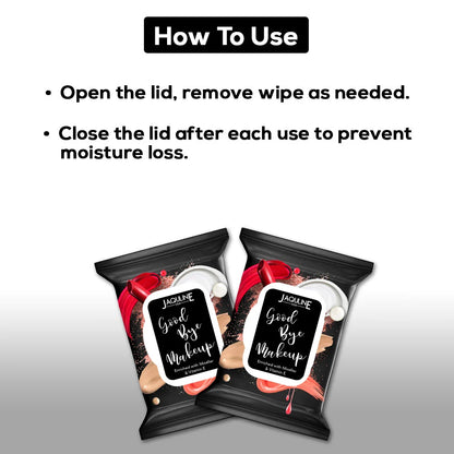 Jaquline USA Goodbye Makeup Remover Wipes 30