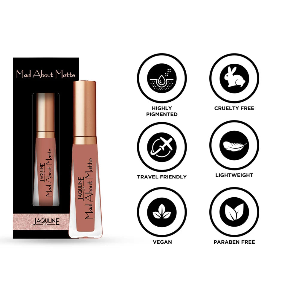 Jaquline USA Mad About Matte Liquid Lipstick Nude Streak 6.5ml