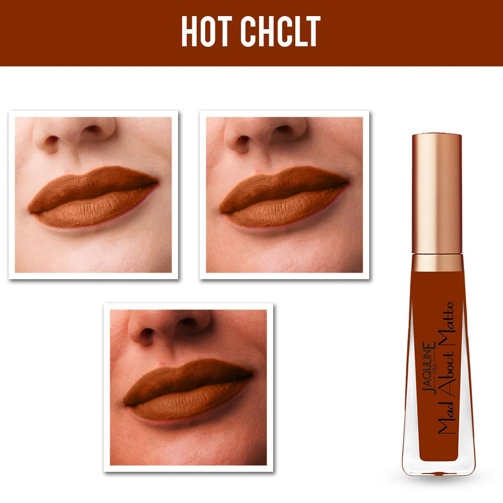 Jaquline USA Mad About Matte Liquid Lipstick Hot Chocolate 6.5ml