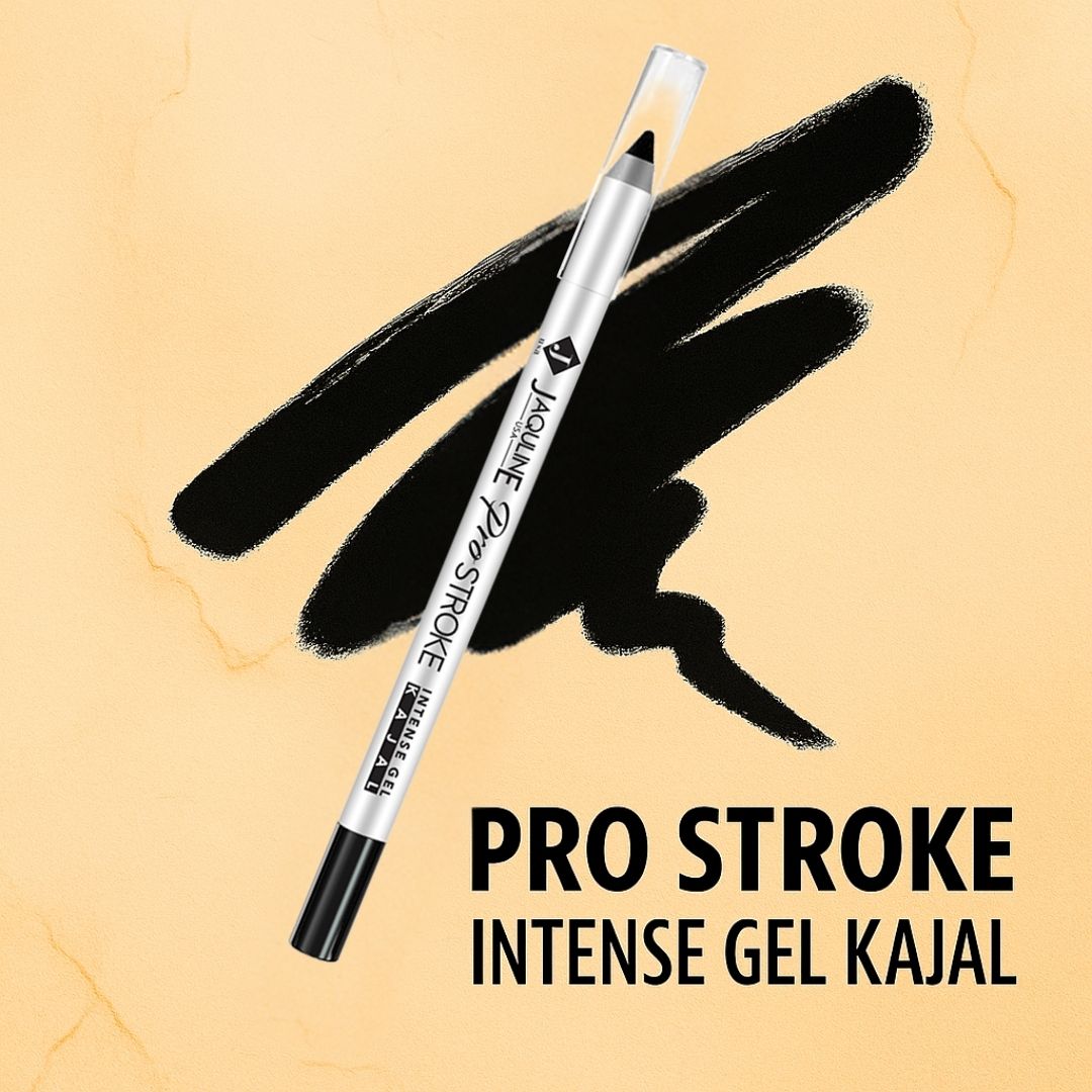 Jaquline USA Pro Stroke Intense Gel Kajal and Sharpener 1.2 g