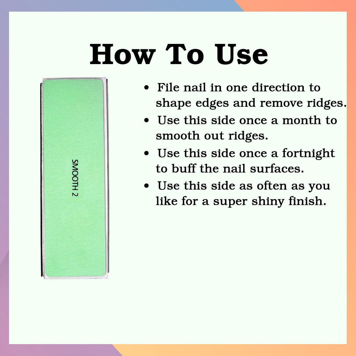 JUSA 4 way nail buffer block
