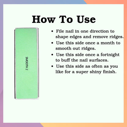 JUSA 4 way nail buffer block